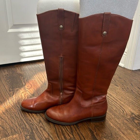 INC Womens Fawne Leather Knee-High Riding Boots - Picture 3 of 6